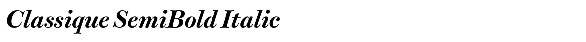 Classique SemiBold Italic image